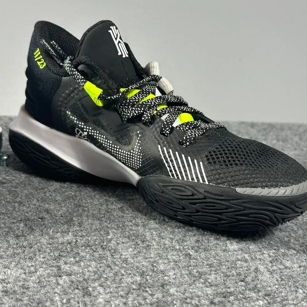 Nike Kyrie Flytrap 5 Basketball Shoes Black Volt Grey CZ4100-002 Size 3.5